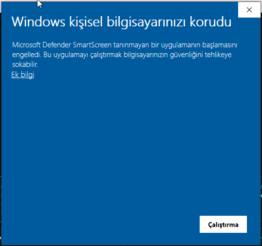 SmartScreen ilk ekran